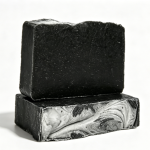 Herbal activated charcoal bar soap